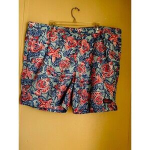 Vineyard Vines Fish And Starfish Chappy Swimtrunks Size XLarge Beach Pool Summer